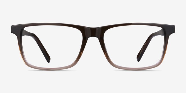 Mariner Clear Brown AcetateEyeglass Frames from EyeBuyDirect, Front View
