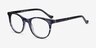 Delle Gray Floral AcétateMontures de lunettes de vue d'EyeBuyDirect, Vue d'Angle