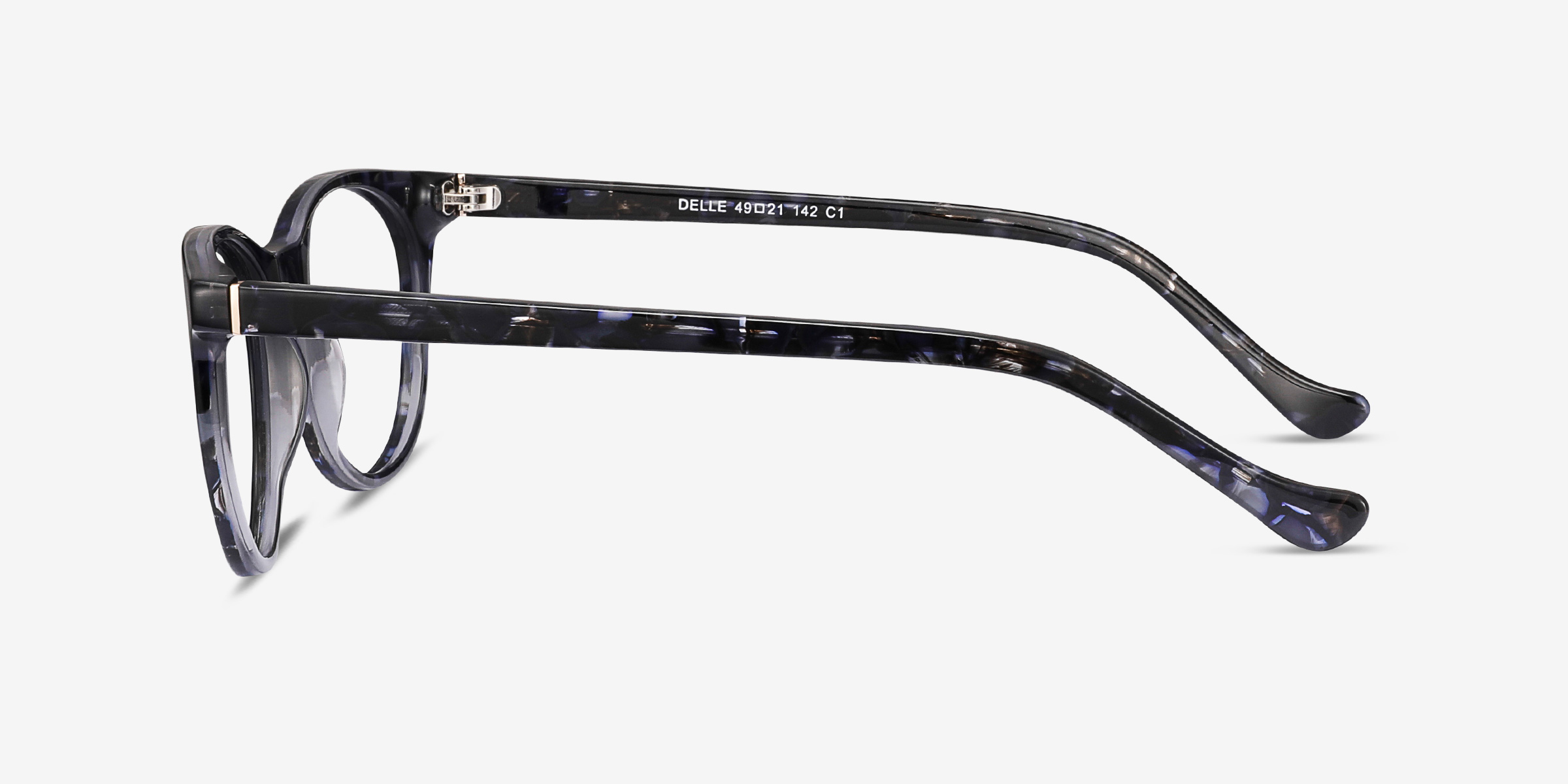 Delle Cat Eye Gray Floral Glasses For Women Eyebuydirect 
