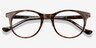 Delle Brown Floral AcetateEyeglass Frames from EyeBuyDirect, Closed View