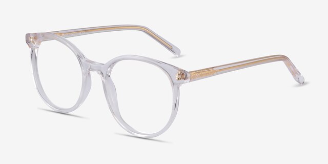 Noun Clear AcetateEyeglass Frames from EyeBuyDirect, Angle View