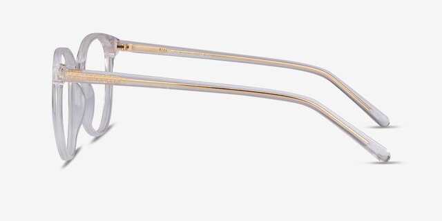 Noun Clear AcetateEyeglass Frames from EyeBuyDirect, Side View