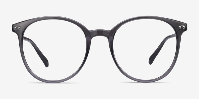 Noun Gris PlastiqueMontures de lunettes de vue d'EyeBuyDirect, Vue de Face