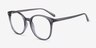 Noun Gris PlastiqueMontures de lunettes de vue d'EyeBuyDirect, Vue d'Angle
