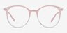 Noun Pink PlasticEyeglass Frames from EyeBuyDirect, Front View