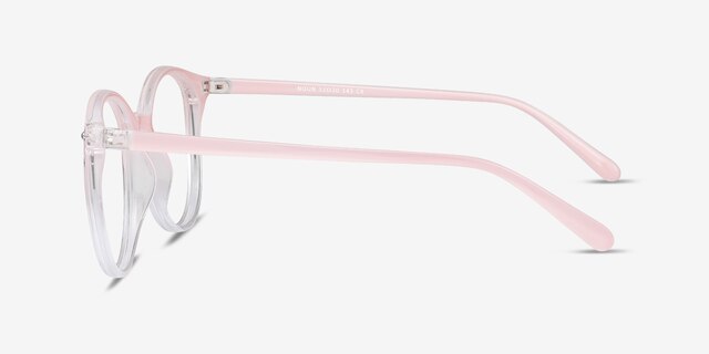 Noun Pink PlasticEyeglass Frames from EyeBuyDirect, Side View