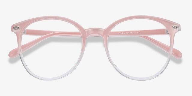 Noun Pink PlasticEyeglass Frames from EyeBuyDirect, Closed View