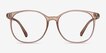 Lucia Champagne PlasticEyeglass Frames from EyeBuyDirect, Front View