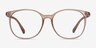 Lucia Champagne PlasticEyeglass Frames from EyeBuyDirect, Front View