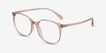 Lucia Champagne PlasticEyeglass Frames from EyeBuyDirect, Angle View