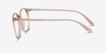 Lucia Champagne PlasticEyeglass Frames from EyeBuyDirect, Side View