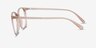 Lucia Champagne PlasticEyeglass Frames from EyeBuyDirect, Side View