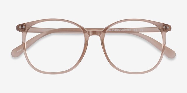 Lucia Champagne PlasticEyeglass Frames from EyeBuyDirect, Closed View