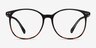 Lucia Black Tortoise PlasticEyeglass Frames from EyeBuyDirect, Front View