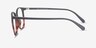Lucia Black Tortoise PlasticEyeglass Frames from EyeBuyDirect, Side View