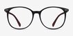 Lucia Matte Black PlasticEyeglass Frames from EyeBuyDirect, Front View