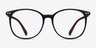 Lucia Matte Black PlasticEyeglass Frames from EyeBuyDirect, Front View