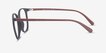Lucia Matte Black PlasticEyeglass Frames from EyeBuyDirect, Side View