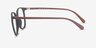 Lucia Matte Black PlasticEyeglass Frames from EyeBuyDirect, Side View