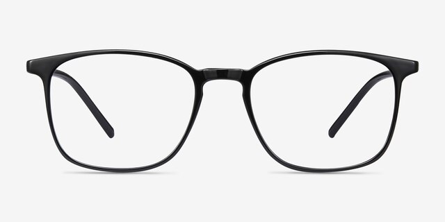 Trenton Black PlasticEyeglass Frames from EyeBuyDirect, Front View