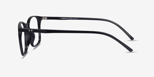 Trenton Black PlasticEyeglass Frames from EyeBuyDirect, Side View