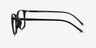 Trenton Black PlasticEyeglass Frames from EyeBuyDirect, Side View