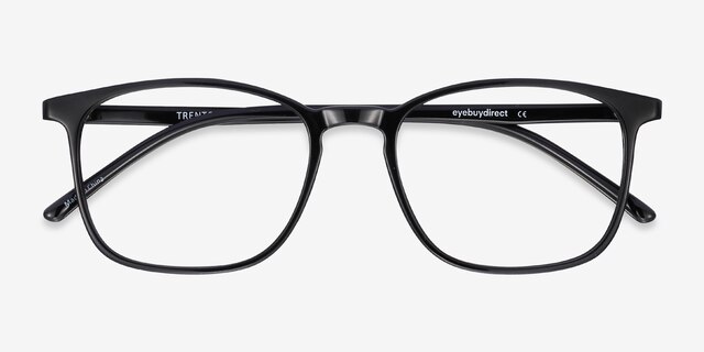 Trenton Black PlasticEyeglass Frames from EyeBuyDirect, Closed View
