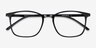 Trenton Black PlasticEyeglass Frames from EyeBuyDirect, Closed View