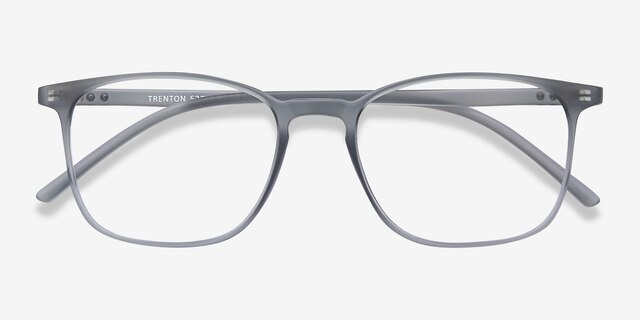 Trenton Gray PlasticEyeglass Frames from EyeBuyDirect, Closed View