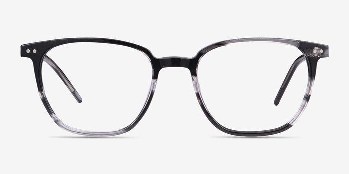 Regalia Gray Striped Acétate Montures de lunettes de vue d'EyeBuyDirect