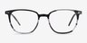 Regalia Gray Striped AcetateEyeglass Frames from EyeBuyDirect, Front View