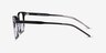 Regalia Gray Striped AcetateEyeglass Frames from EyeBuyDirect, Side View