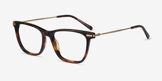 Sebastian Tortoise Acetate-metalEyeglass Frames from EyeBuyDirect, Angle View