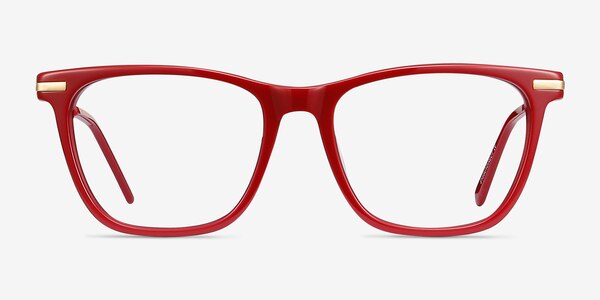 Sebastian Burgundy Acetate-metal Eyeglass Frames