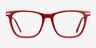 Sebastian Burgundy Acetate-metalEyeglass Frames from EyeBuyDirect, Front View