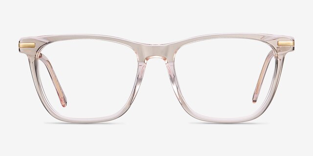 Sebastian Rose Gold Acetate-metalEyeglass Frames from EyeBuyDirect, Front View