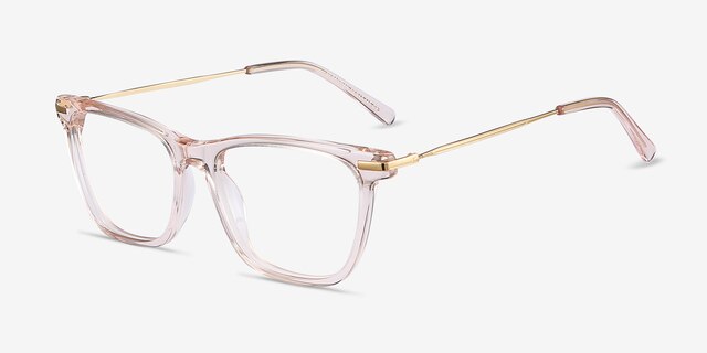 Sebastian Rose Gold Acetate-metalEyeglass Frames from EyeBuyDirect, Angle View