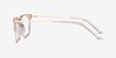 Sebastian Rose Gold Acetate, MetalEyeglass Frames from EyeBuyDirect, Side View