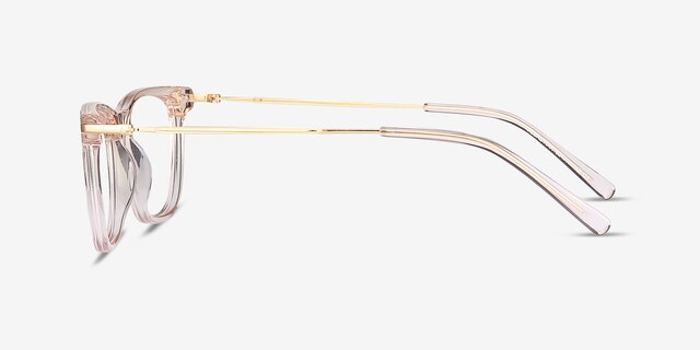 Sebastian Rose Gold Acetate-metalEyeglass Frames from EyeBuyDirect, Side View