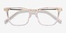 Sebastian Rose Gold Acetate-metalEyeglass Frames from EyeBuyDirect, Closed View