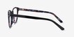 Pixels Black Floral AcetateEyeglass Frames from EyeBuyDirect, Side View