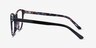Pixels Black Floral AcetateEyeglass Frames from EyeBuyDirect, Side View