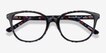 Pixels Black Floral AcetateEyeglass Frames from EyeBuyDirect, Closed View