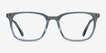 Etched Clear Blue AcetateEyeglass Frames from EyeBuyDirect, Front View