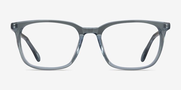 Etched Clear Blue Acétate Montures de lunettes de vue