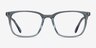 Etched Clear Blue AcétateMontures de lunettes de vue d'EyeBuyDirect, Vue de Face