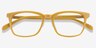 Etched Yellow AcetateEyeglass Frames from EyeBuyDirect, Closed View