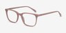 Etched Pink AcetateEyeglass Frames from EyeBuyDirect, Angle View