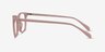 Etched Pink AcetateEyeglass Frames from EyeBuyDirect, Side View