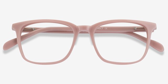 Etched Pink AcetateEyeglass Frames from EyeBuyDirect, Closed View